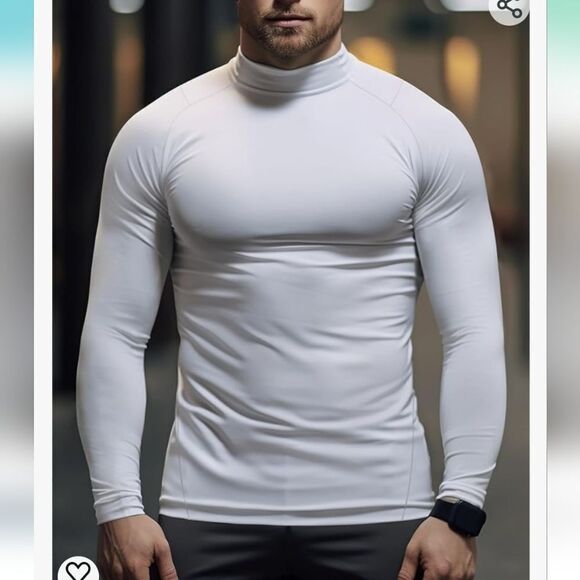 NWT Tommie Copper Mens Performance Active Fit Long Sleeve Mock Neck - Picture 3 of 9